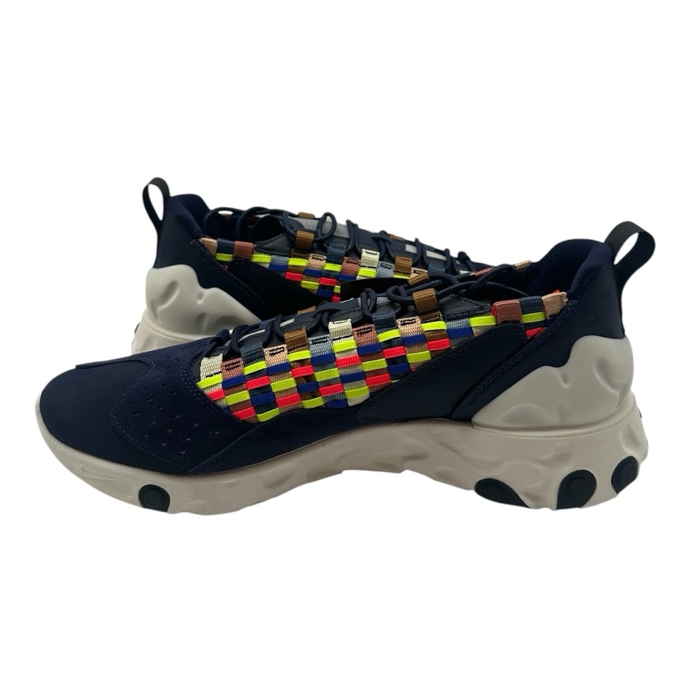 Nike React Sertu Shoes Mens 8.5 Blackened Blue Black Sail‎ Sneakers AT5301-400 - Picture 3 of 10